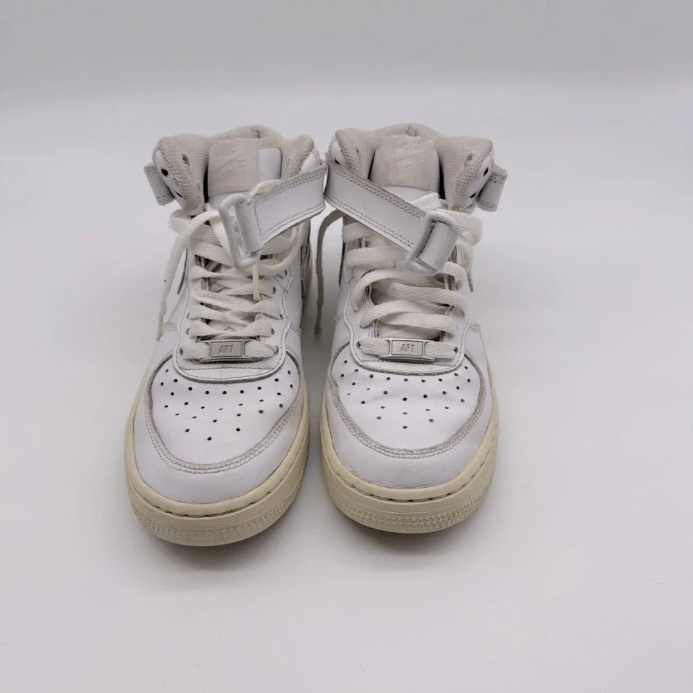 Kids White High-Top Sneakers